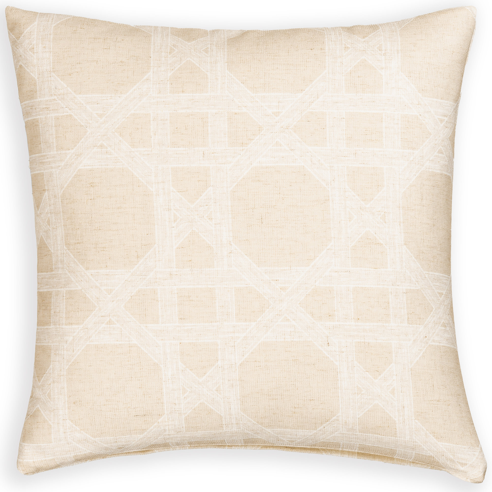 Big Basket Almond  Throw Pillow, Square 20", Feather