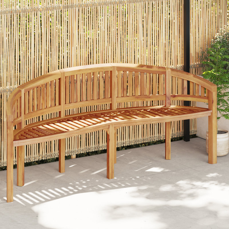 Crane Solid Wood Outdoor Bench