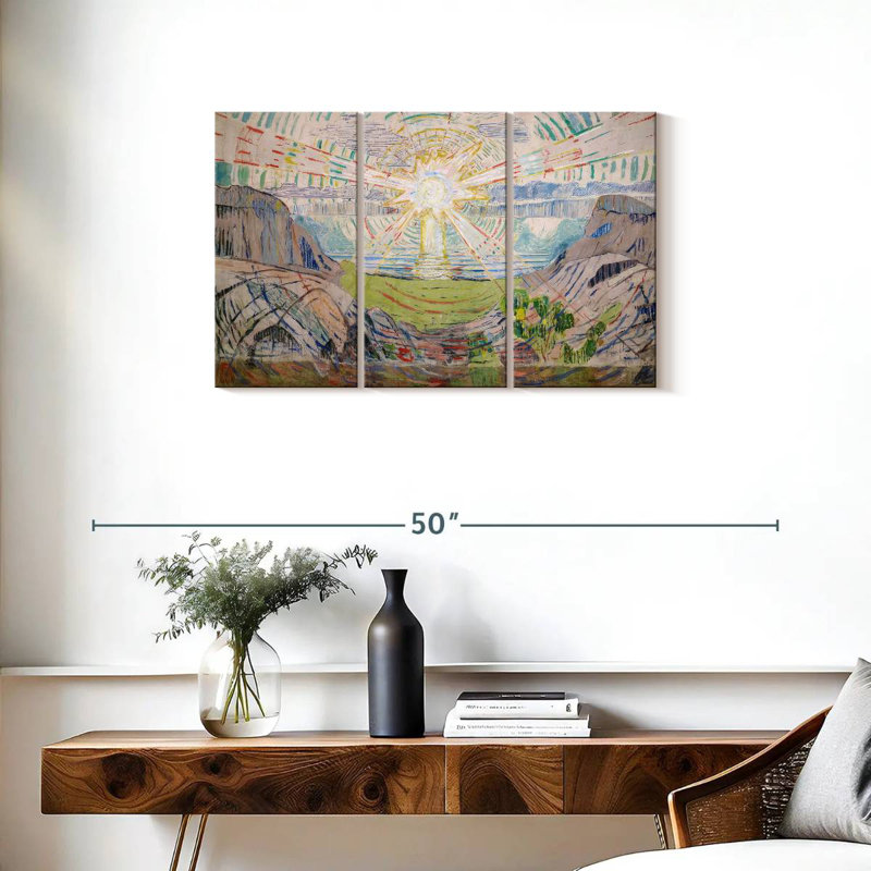 Le soleil d'Oberle 1912-1913, H 20 po x l 33 po