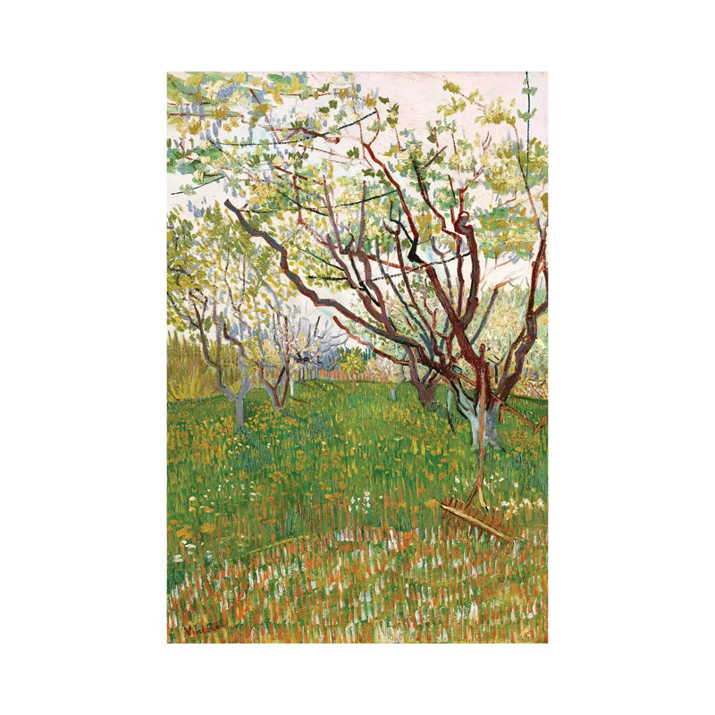 The Flowering Orchard, 1888 by Vincent Van Gogh - Wrapped Canvas Painting