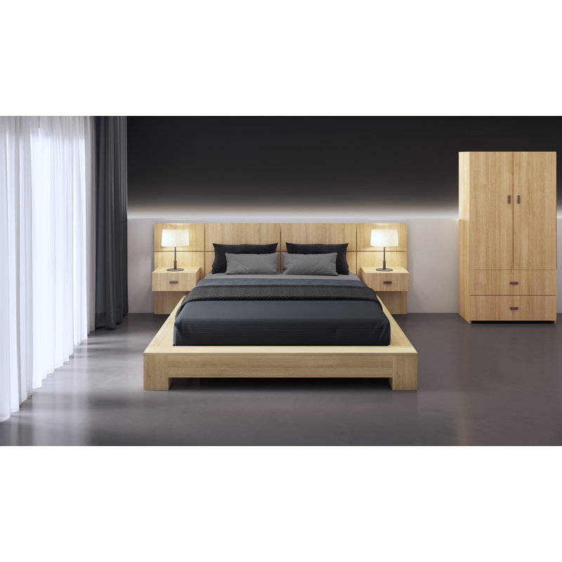 Piece Bedroom Set, Natural Oak