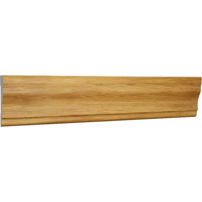 2 1/4 in. H x 5/8 in. P x 84 in. L, TrueCraft PVC Colonial Casing Moulding, Imperial Oak