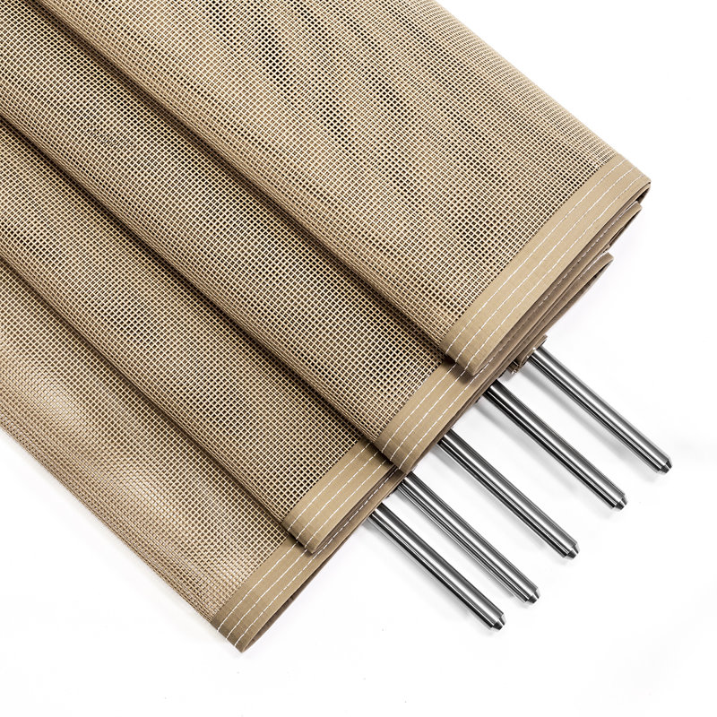 4 ft. H x 12 ft. Pool Fence With Safety Mesh Fencing, Beige