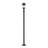 Ashdown 3 Light Outdoor Post Mounted Fixture in Black
