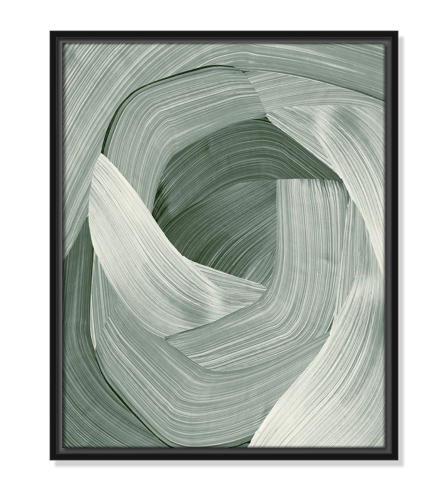 Wyn "Enriched Emerald" Print, Black , 21.5" H x 17.5" W
