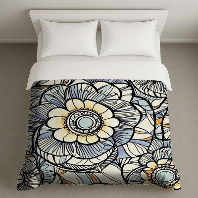 Housse de couette à motif floral Boho Boho