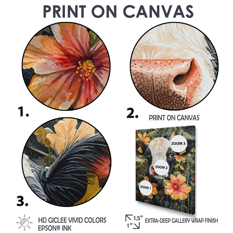 Kenniya - Animals Canvas Wall Art, 32" H x 24" W, Single Picture Framed Print, Gold