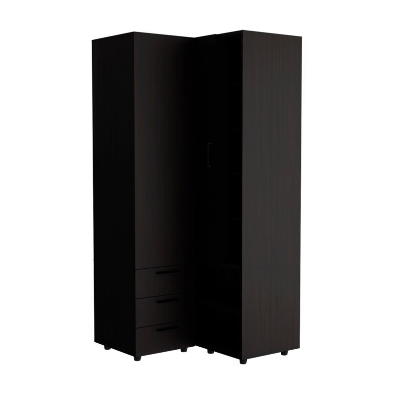Armoire, chambre à coucher, noir