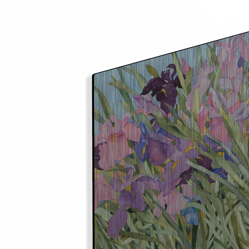 Iris Garden X par Sharon Pitts, H 12 po x l 16 po