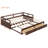 Extendable Wooden Daybed With Trundle & Storage Drawers-1461787349