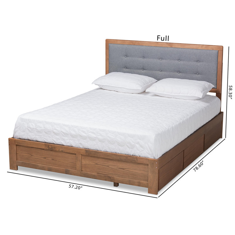Upholstered Platform Storage Bed, Full/Double