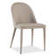 Ensemble de 2 chaises d'appoint Lenvik en similicuir brun avec dossier capitonné