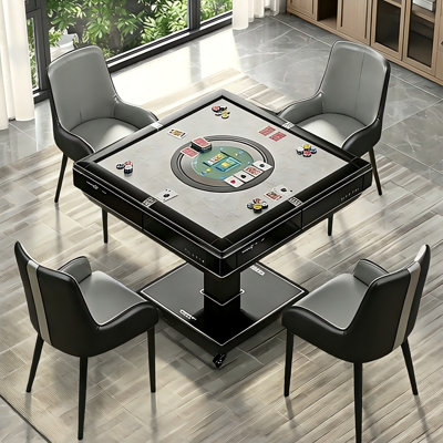 37.41"Modern Minimalist Fully Automatic Foldable Poker & Dining Table