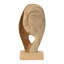 Bloomingville Hand Carved Teakwood Face Sculpture