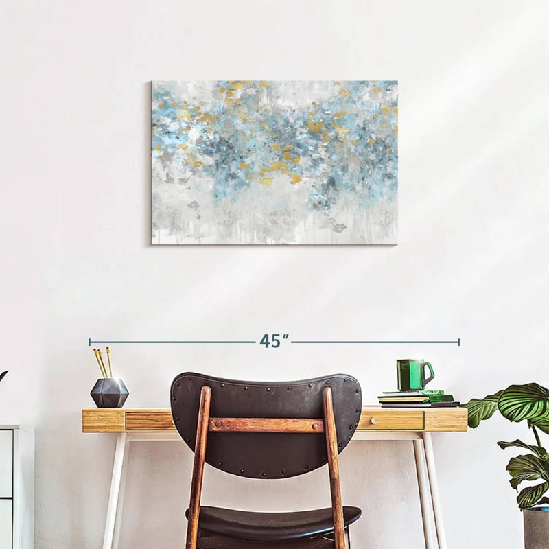 Avery Charmed Aqua, 20" H x 30" W