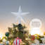 Décoration pour sommet de sapin étoile scintillante-167412340