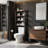 Alaterre Furniture Pomona 4-Tier Over the Toilet Storage Shelf - 64” Solid Pine Wood Bathroom Shelf with Rustic Industrial Style