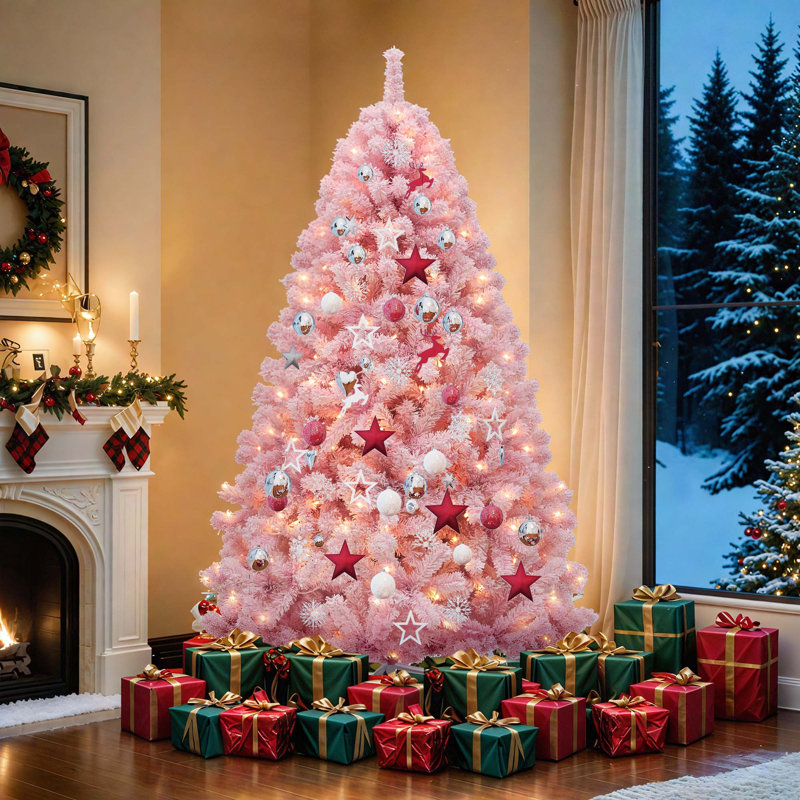6ft H Lighted Artificial Pine Christmas Tree