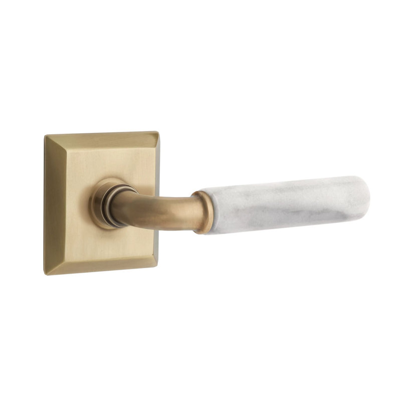 Levier de porte de passage, Gauche, Nickel satiné