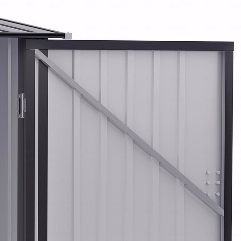 Remise de rangement extérieure, porte-outils de jardin en métal galvanisé, porte verrouillable