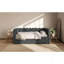 Grand lit de jour rembourré avec 2 tiroirs, gris-1132514872