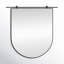 Chico D-Shaped Metal Wall Mirror