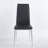 5pcs Dining Table Set (Black, Silver)