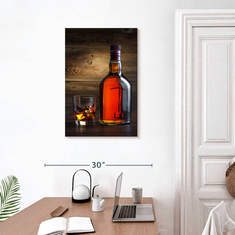 Yarlin Whiskey Bottle, 30" H x 20" W