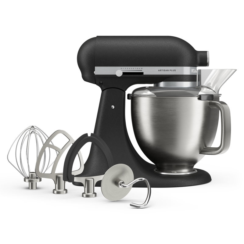 Artisan Plus 4.7L Tilt-Head Stand Mixer, Cast Iron Black