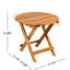 Table d'extérieur pliable, en bois avec finition et légère, s'adapte aux petits espaces serrés