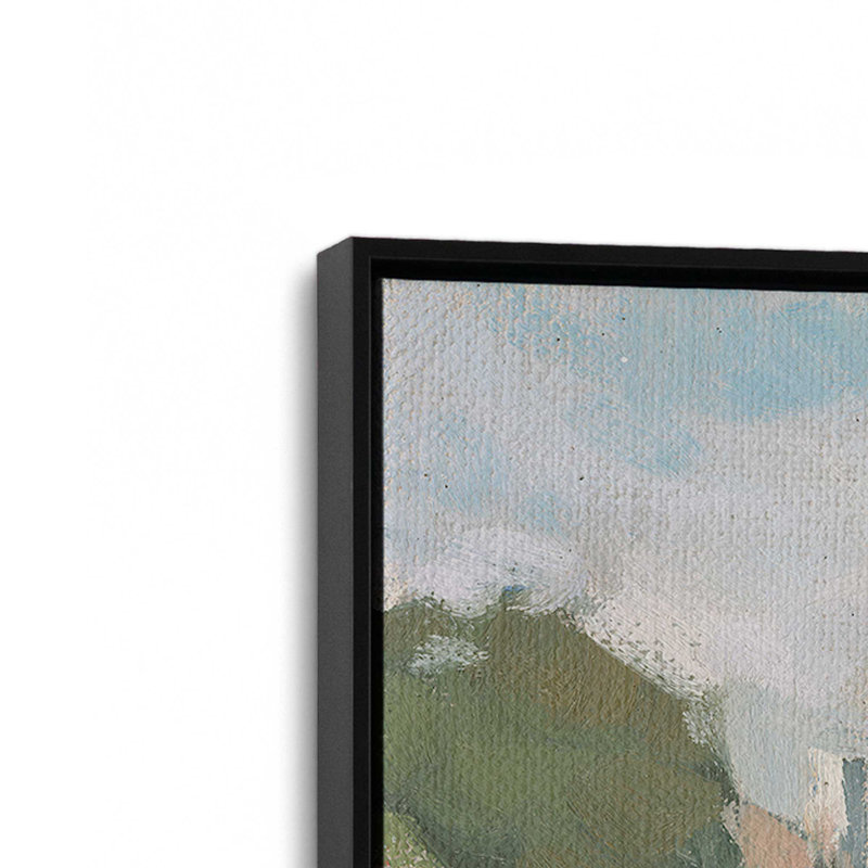 «New England Home in Spring» par Stephen Calcasola, reproduction d'art sur toile, Noir, H 12 po x l 16 po