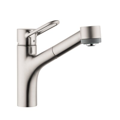 Talis Loop 10.25"" Tall Pull Out Single Handle Kitchen Faucet -  Hansgrohe, 04704805