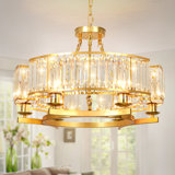 Zury 6 - Light Dimmable Wagon Wheel Chandelier