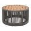 Table basse pour l'extérieur en corde de rotin et bois d'acacia-765625081