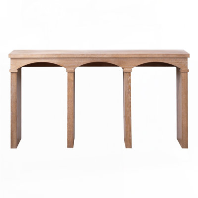 60"Long Rustic Archway Console Table