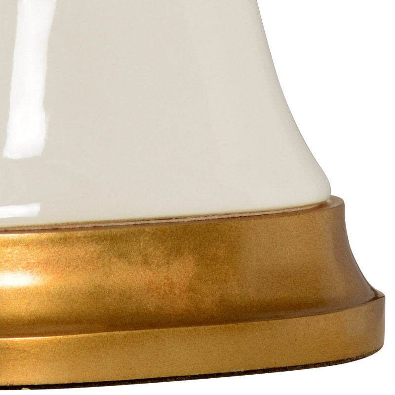 Table Lamp, White/Gold