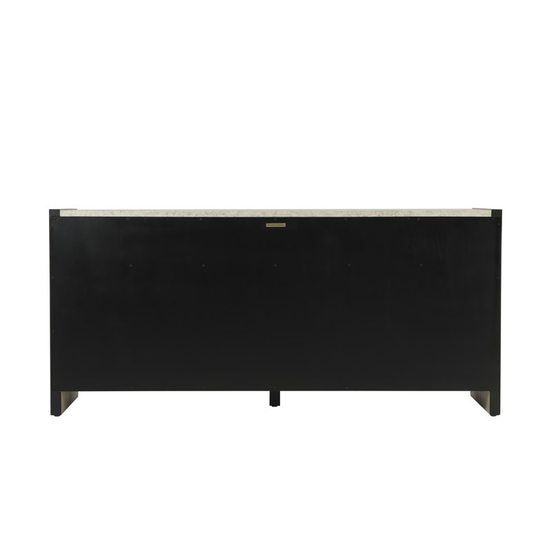 Catalina 77 in. W Solid Wood Credenza, Dune