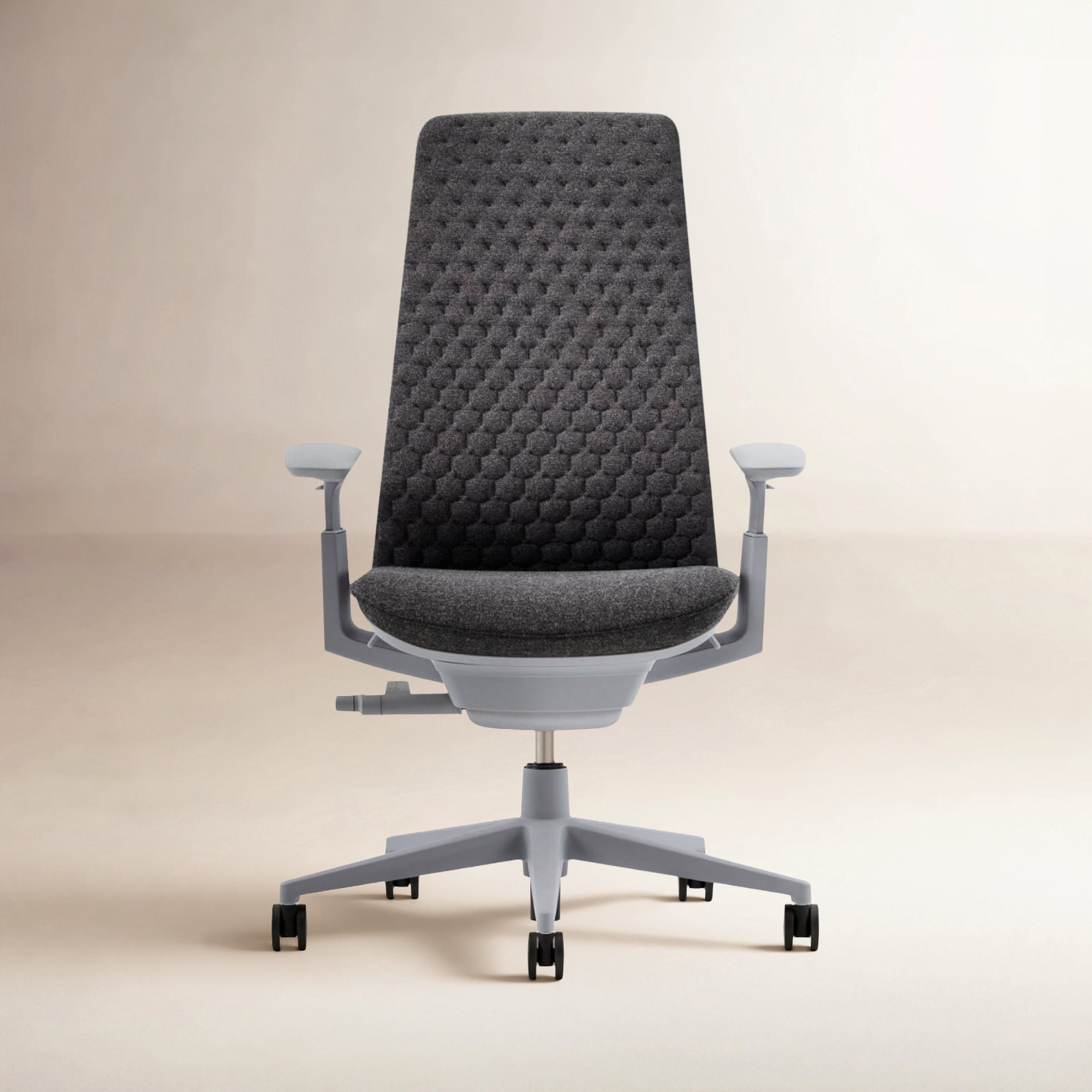Fern Office Chair with Lumbar Support, Yes, Heathered Gray