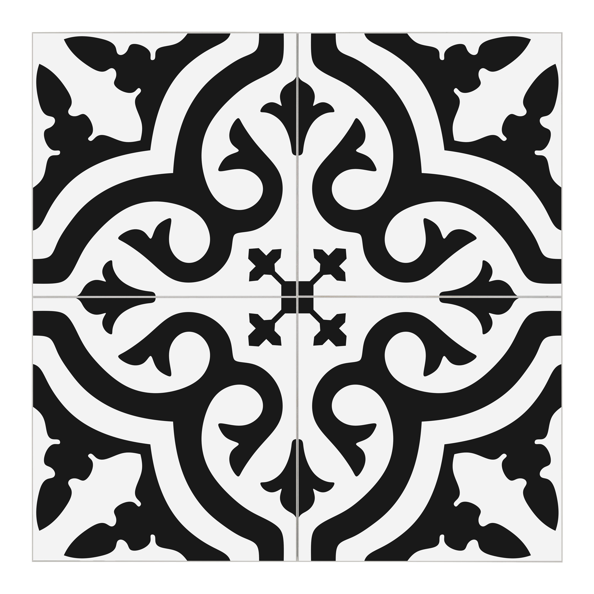 11 x 11.2 Stone Composite Peel & Stick Mosaic Tile sunwings Color: White