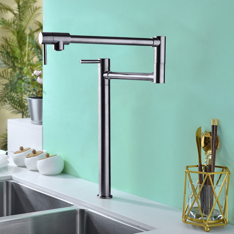 WESTINUS Kitchen Faucet, Brushed Nickel