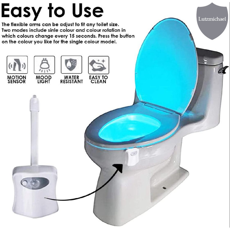 menggutong Motion Sensor Activated LED Toilet Night Light