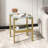 Altaira 17.71'' Glass Top Console Table