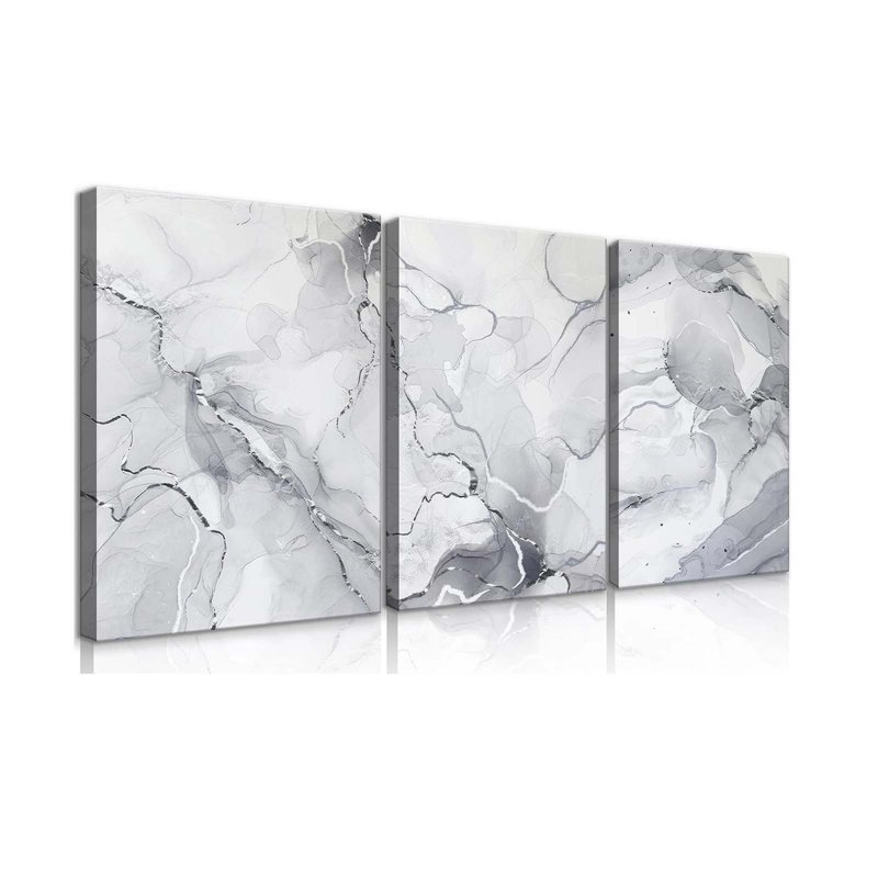 3 Piece Wrapped Canvas Print, 60 cm H x 40 cm W