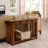 Mission Solid + Manufactured Wood Console Sofa Table in Medium Oak