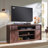 Modern TV Stand with Storage Cabinet & Drawers for TVs Up to 80", 32" Tall w/Soundbar & Adjustable Shelves, Curved Profile Design-1556033167-1556033166