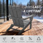 Chaise Adirondack pliante pour l'extérieur -123349695-133403030