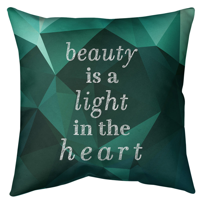Coussin de sol inspirant la beauté des pierres précieuses, 40 po x 40 po, Émeraude