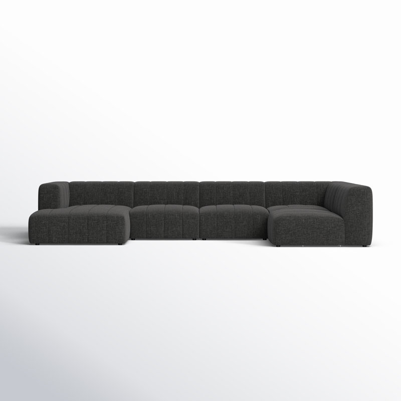Bowry 5 - Piece Modular Upholstered U-Sectional, Left Hand Facing