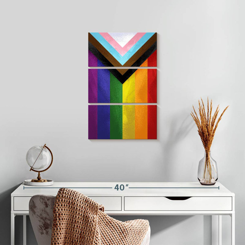 Khareem Modern Pride Flag, 23" H x 14" W