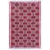 Tapis rose / rouge tissé à la main Jorge